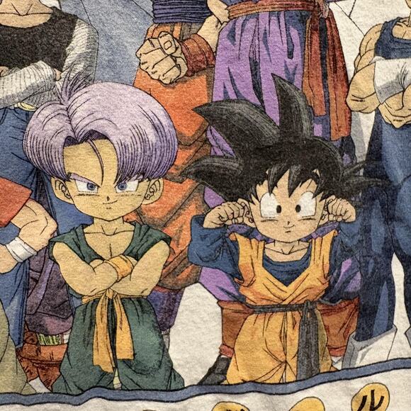 Dragon Ball Z Shirt Mens Large White Anime Graphic Goku Vegeta Piccolo Trunks - Picture 8 of 12